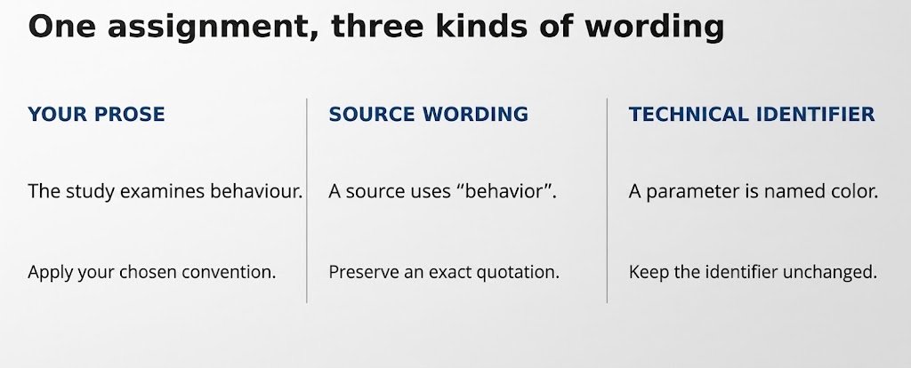 Final consistency check for a university assignment