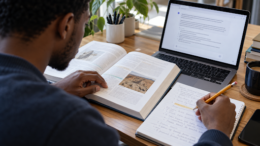 Comparing an AI explanation with the material your course relies on