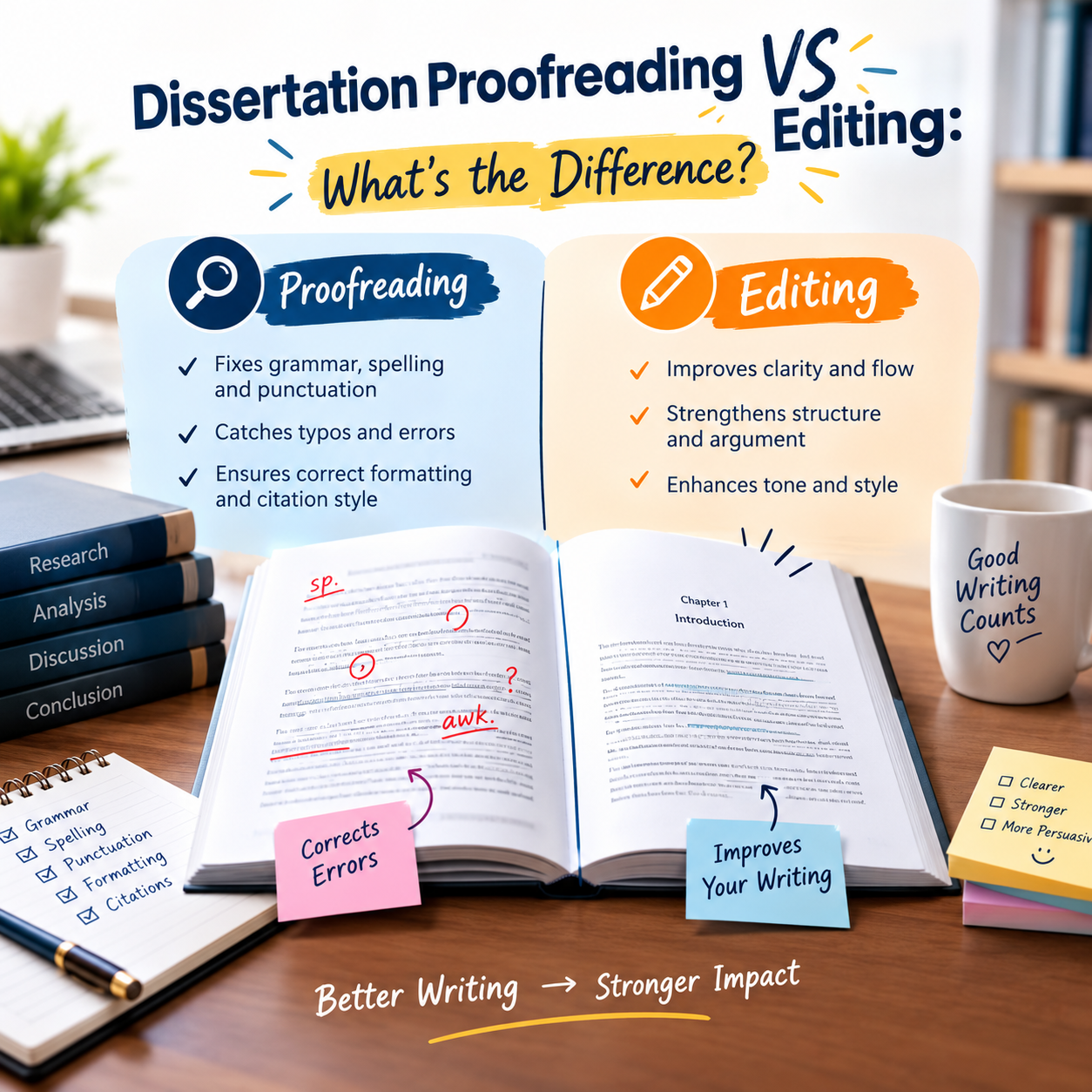 Dissertation Proofreading vs Editing
