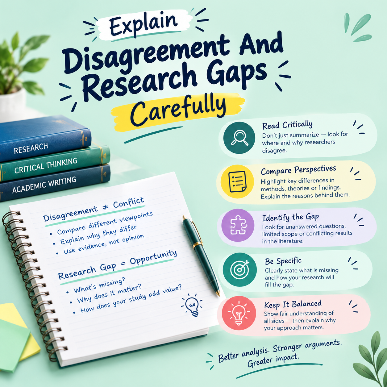 Explain Disagreement And Research Gaps Carefully