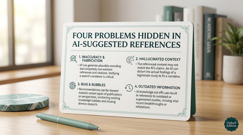 Four problems hidden in AI-suggested references