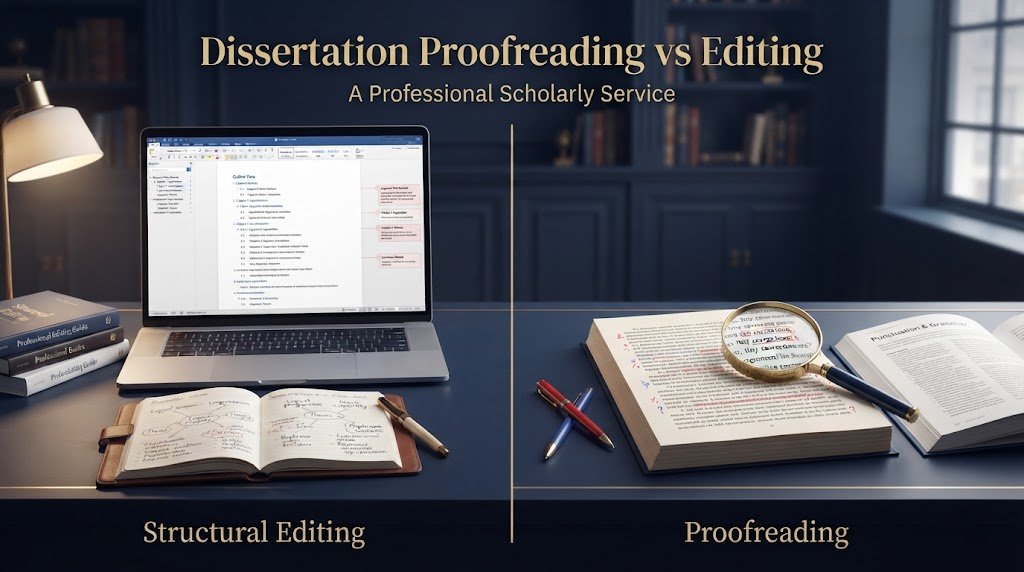 Proofreading vs Editing