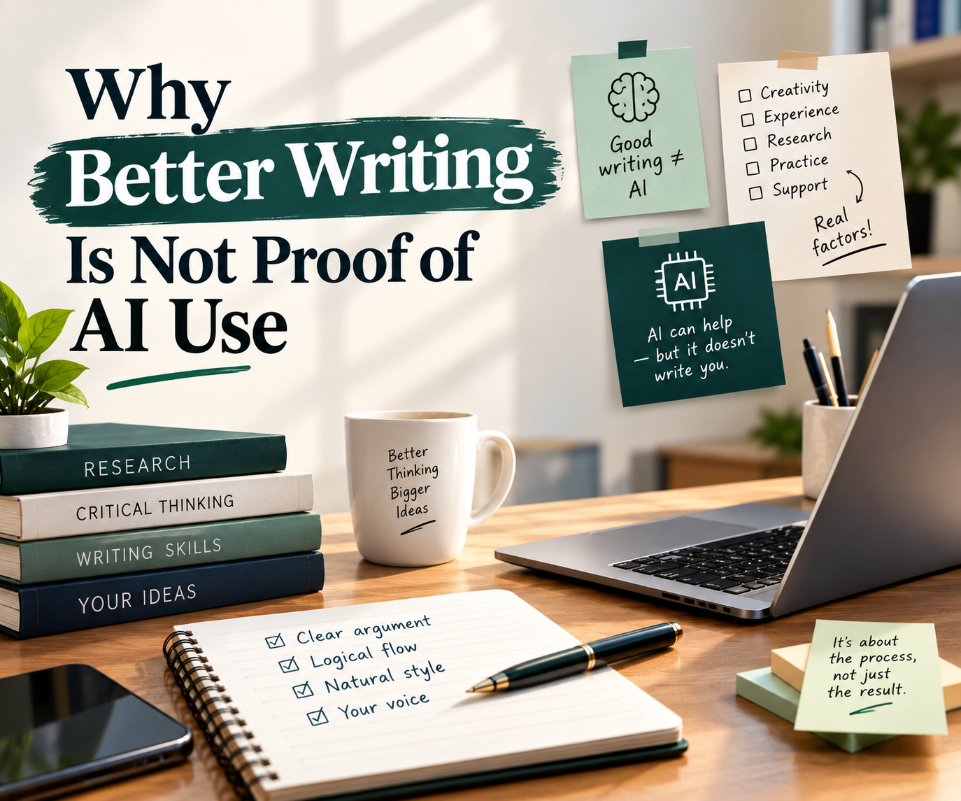 Why better writing is not proof of AI use