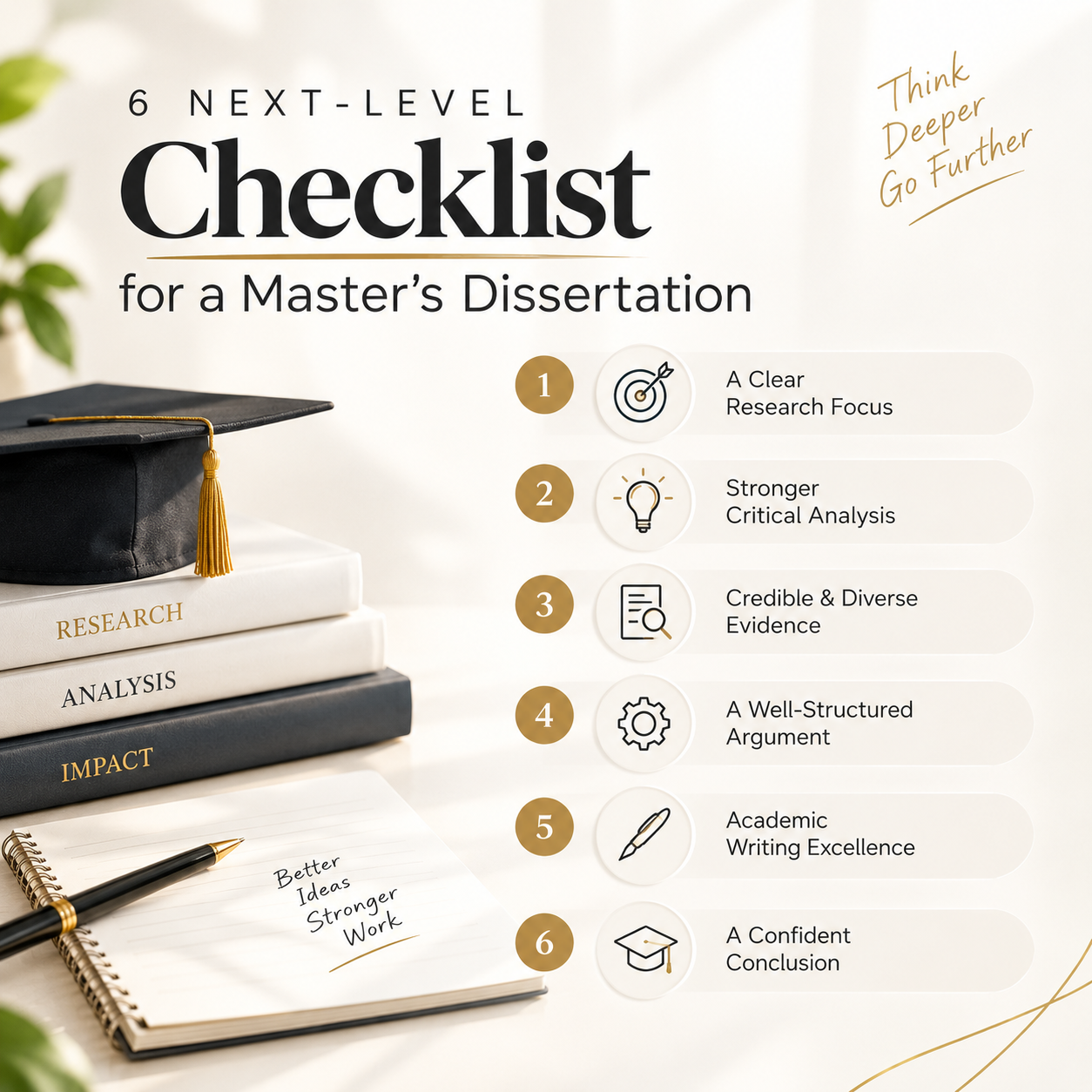 Checklist for a master’s dissertation methodology chapter