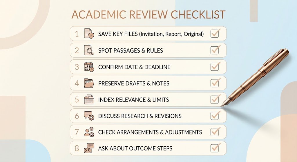 Final preparation checklist before an authorship meeting