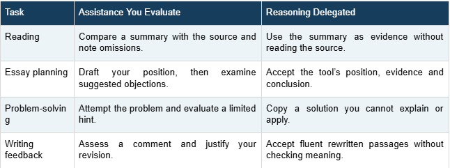 Compare where the intellectual decisions remain