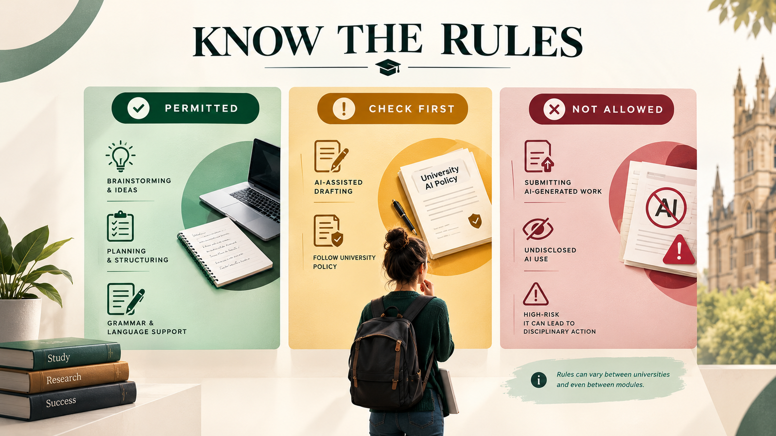 Know the rules that apply to your assessment